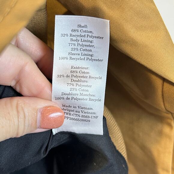 Everlane The Bomber Jacket Lightweight Toasted Coconut Men Large NWT FLAW - Picture 14 of 14